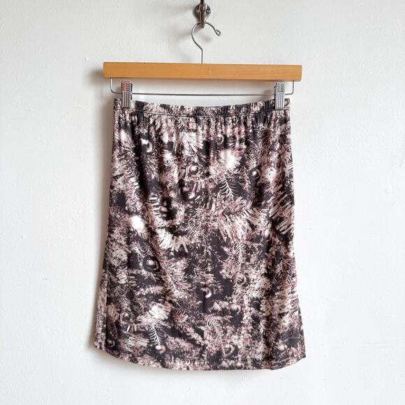 MM6 MAISON MARTIN MARGIELA Pink/Gray Festive Mini Skirt - Picture 1 of 6